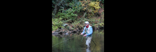 Jimmy Carter Fly Fishing with an Oyster Bamboo Rod