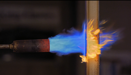 Bill Oyster flaming bamboo fly rods