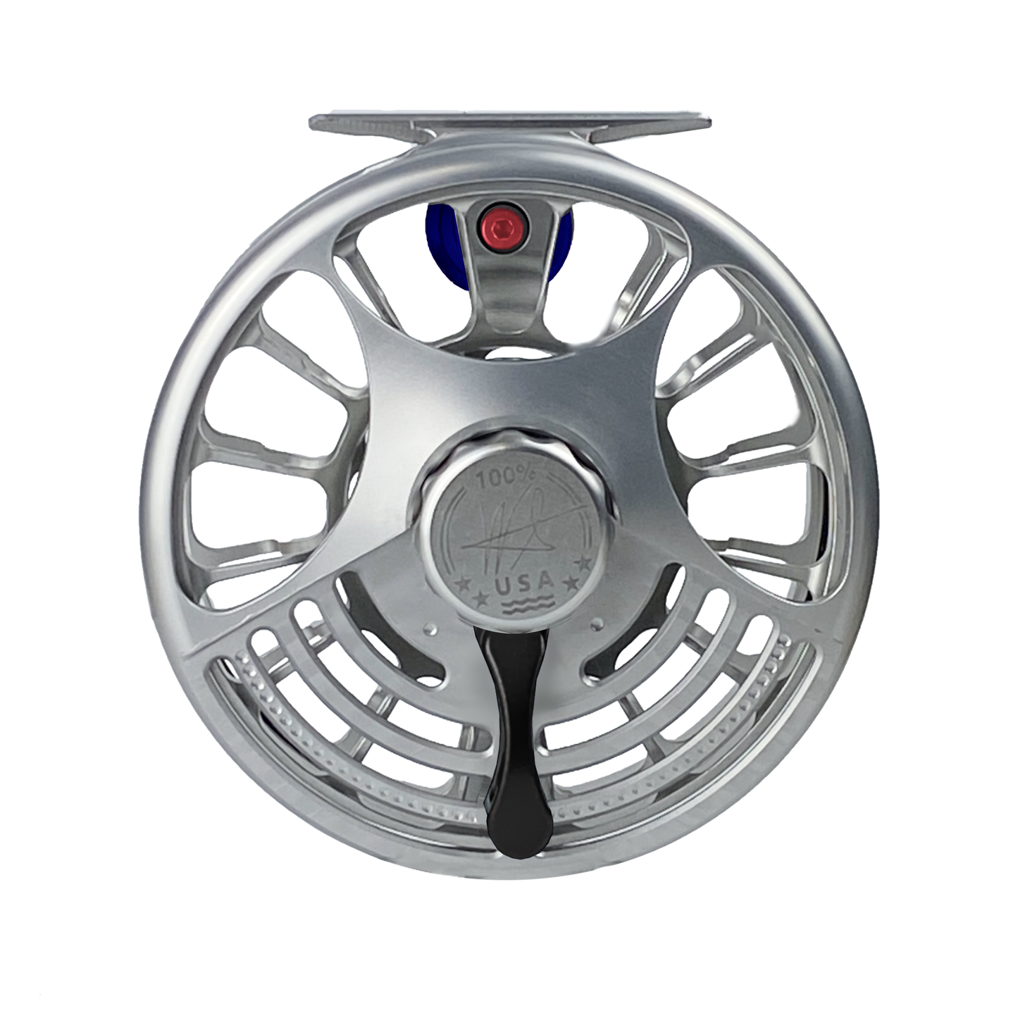 Seigler BFN Saltwater Fly Reel - Silver/Black