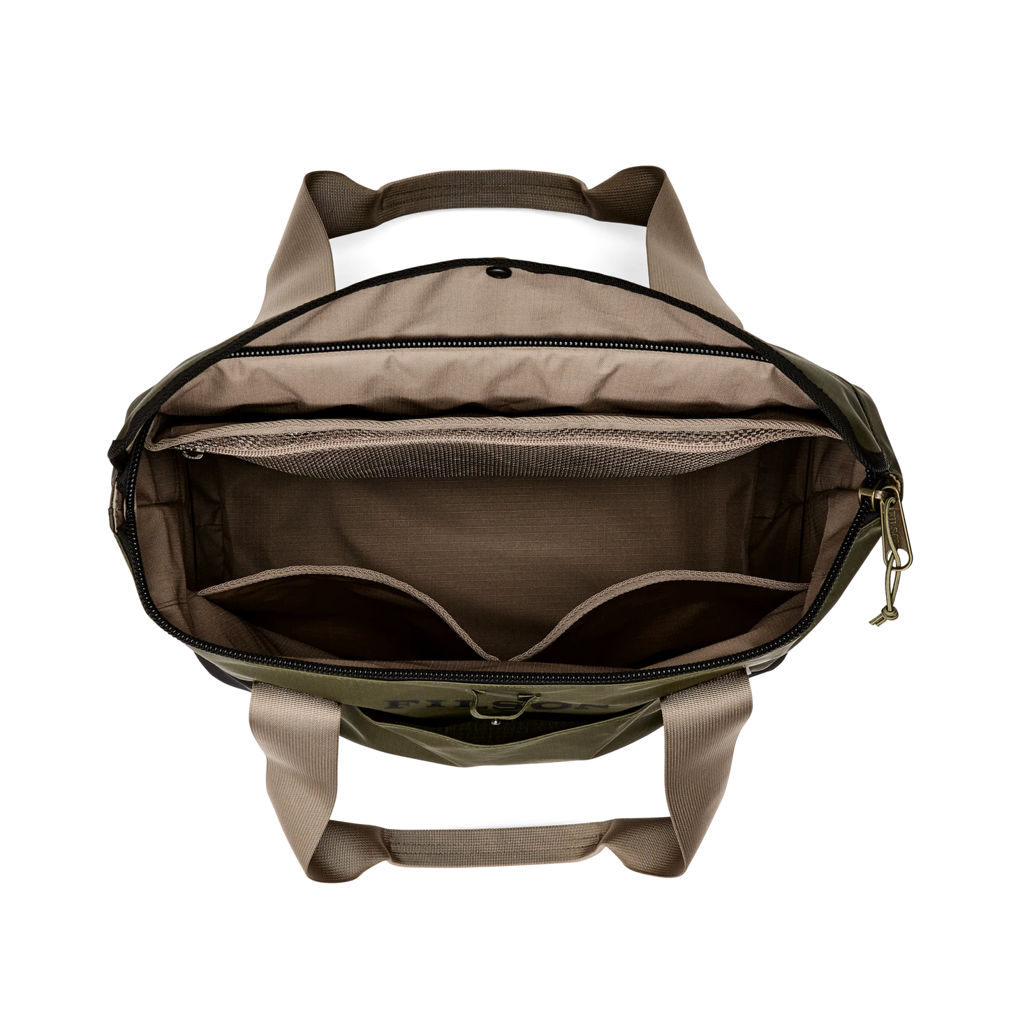 Filson All Weather Tote Bag: OLIVE / BLACK / COVERT