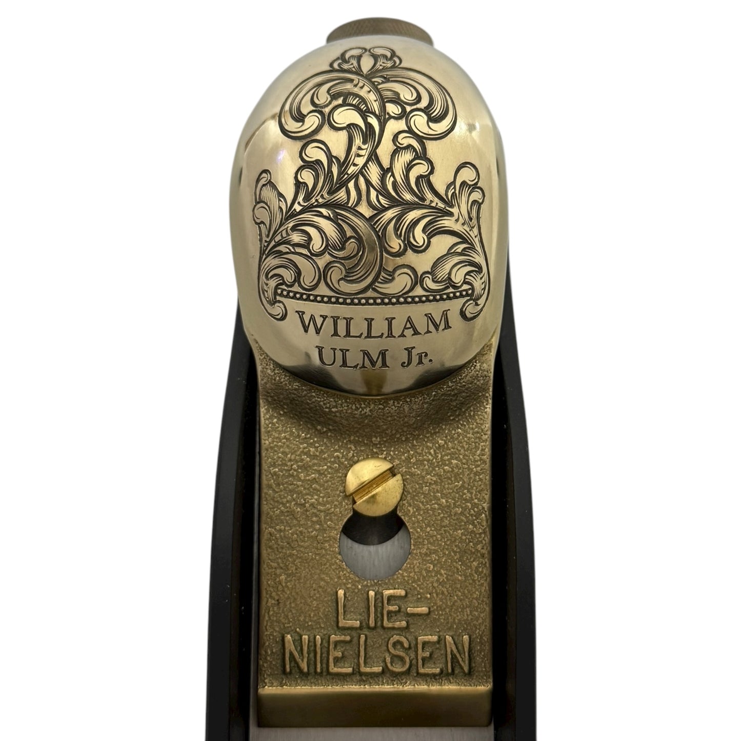 Lie-Nielsen No. 60-1/2 Low Angle Adjustable Mouth Block Plane Hand Engraved by Oyster