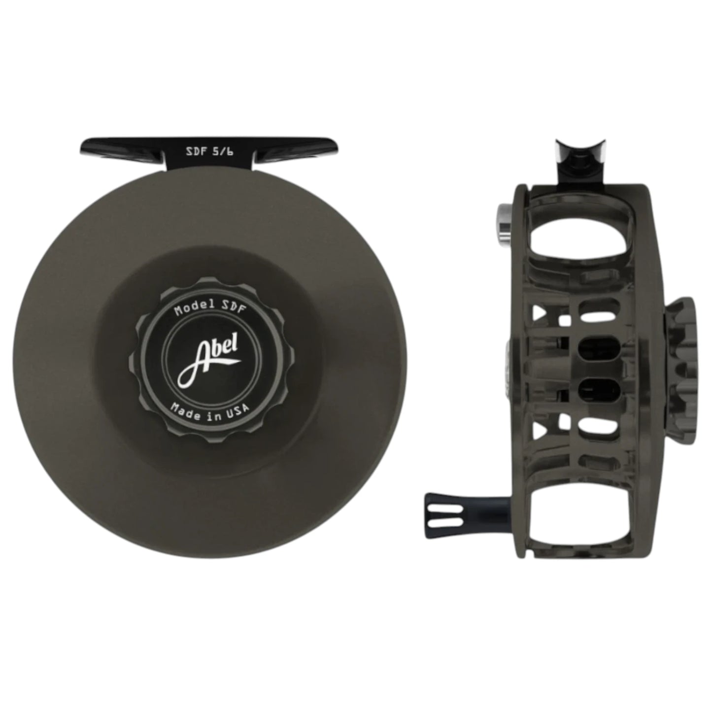 Abel SDF Fly Reel 5/6wt – Satin Slate Gray, Solid – Sealed Drag Freshwater Reel