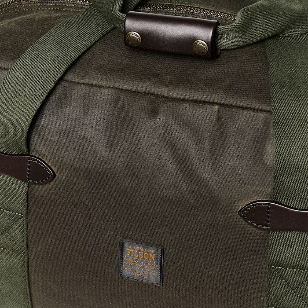 Filson Tin Cloth Medium Otter Green Duffle Bag