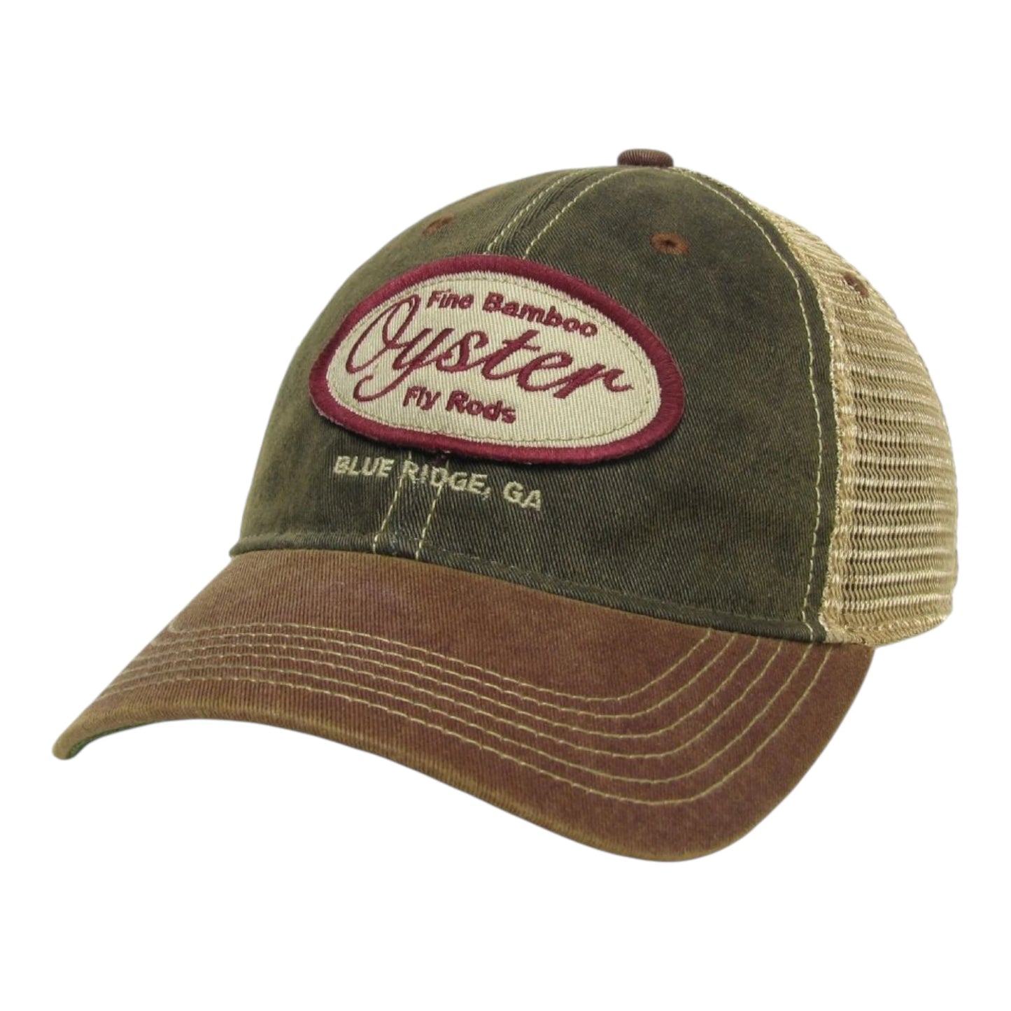 Burgundy/Grey Legacy Old Favorite Trucker Hat With Oyster Patch