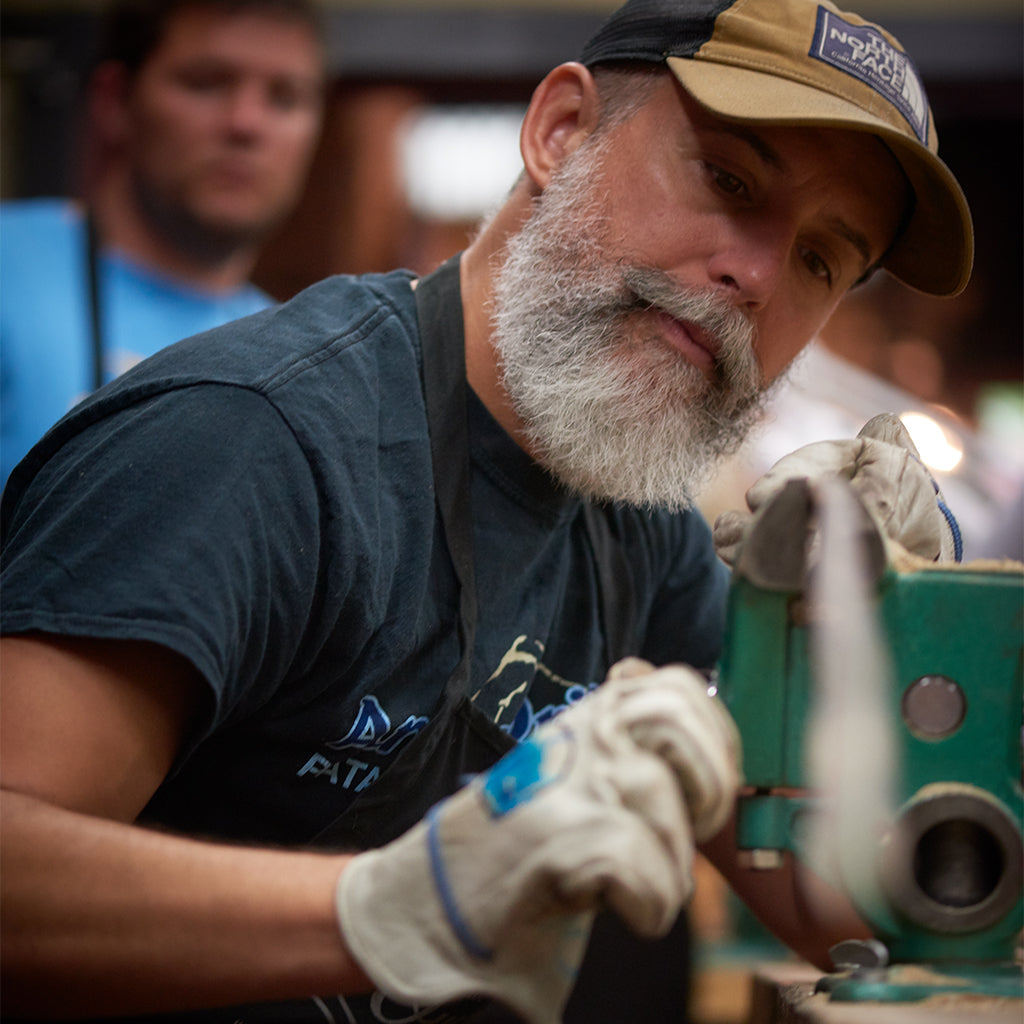 oyster bamboo fly rod making class bill oyster instructing 