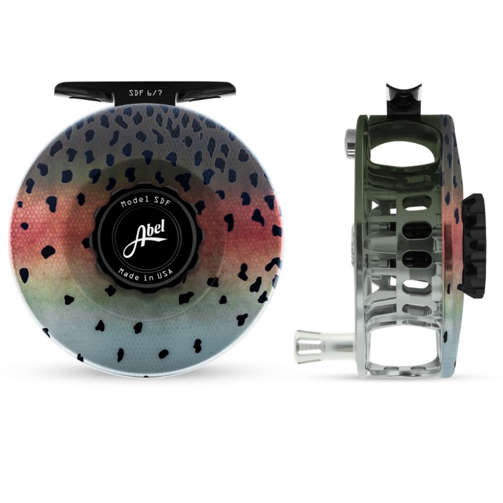Abel SDF 6/7 Solid Native Rainbow Reel with Platinum Handle