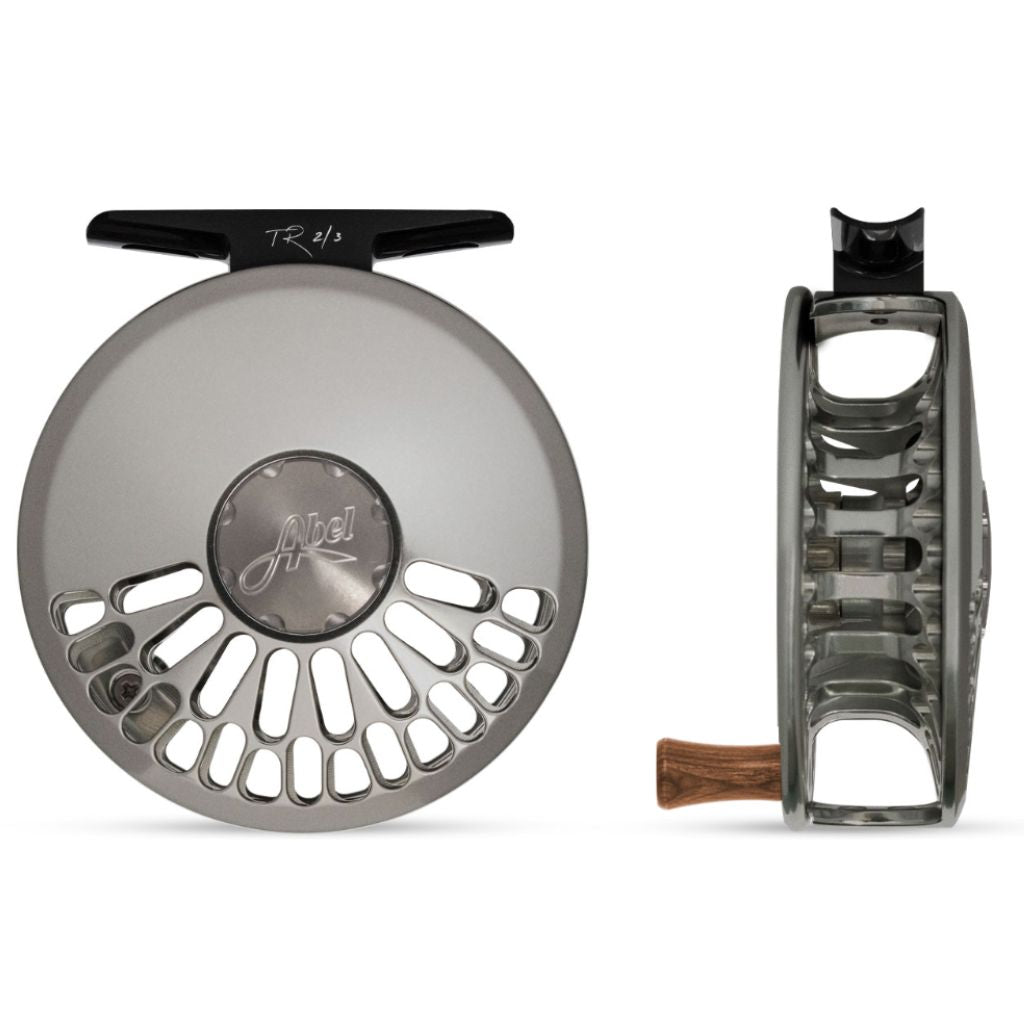Abel TR 2/3 Fly Reel in Satin Platinum Finish