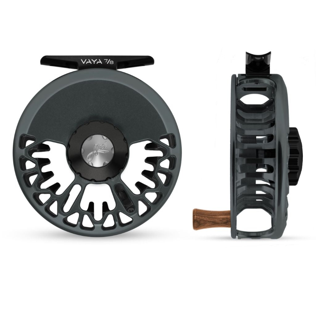 Abel Vaya 7/8 Slate Grey Reel with Black Drag