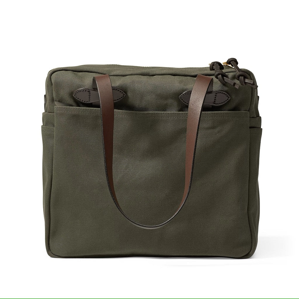 Filson Tote Bag with Zipper - Otter Green