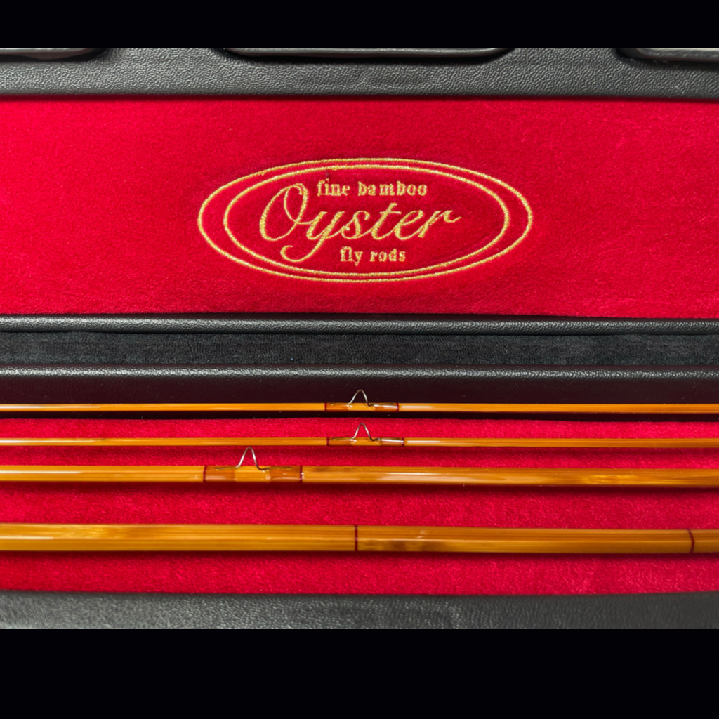 Oyster Bamboo Fly Rod Leather Presentation Case