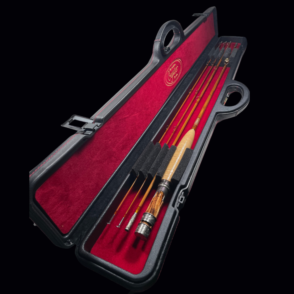 Oyster Bamboo Fly Rod Leather Presentation Case