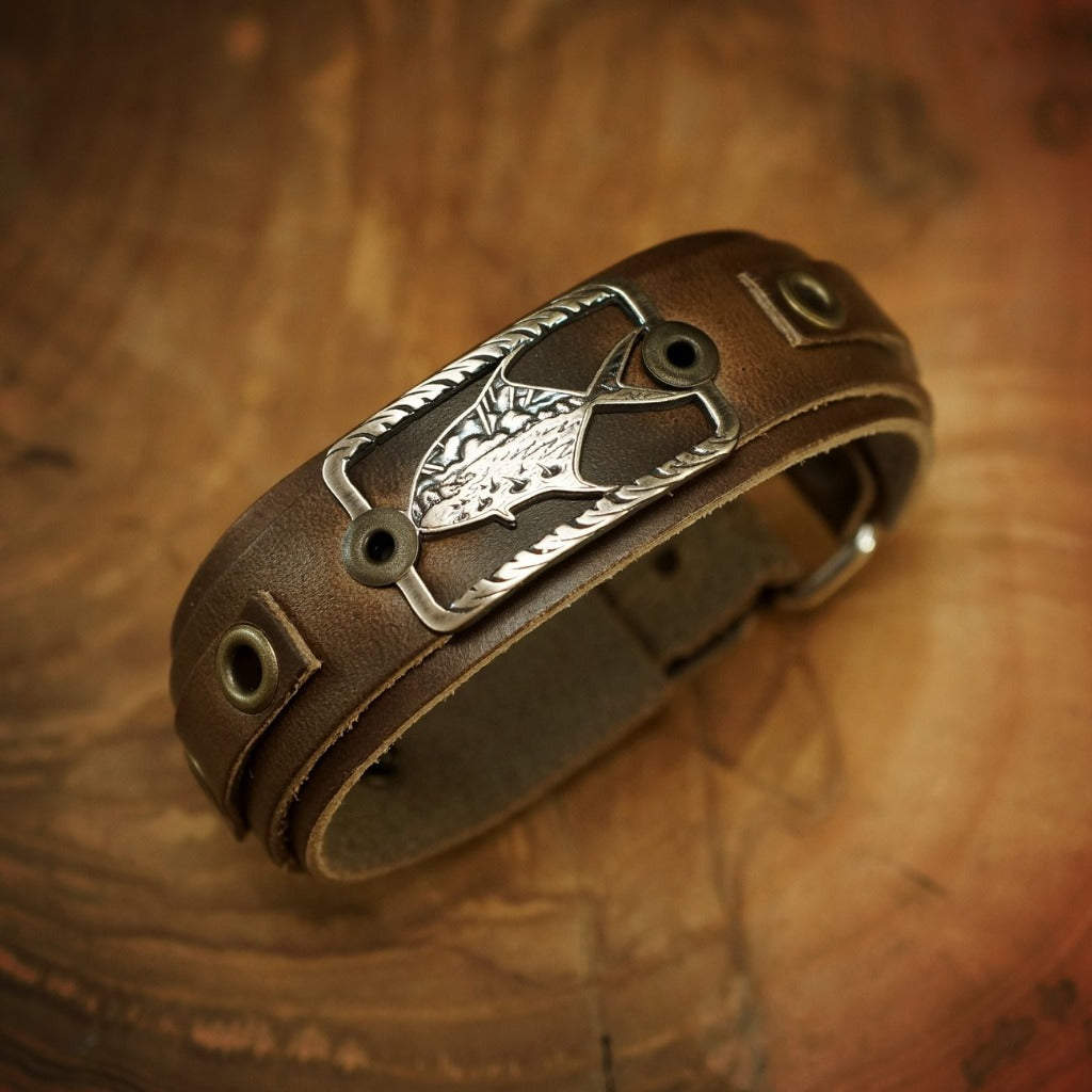 brown band with bronze cast of olivers permit oyster bamboo fly rods collabortion sight line provisions