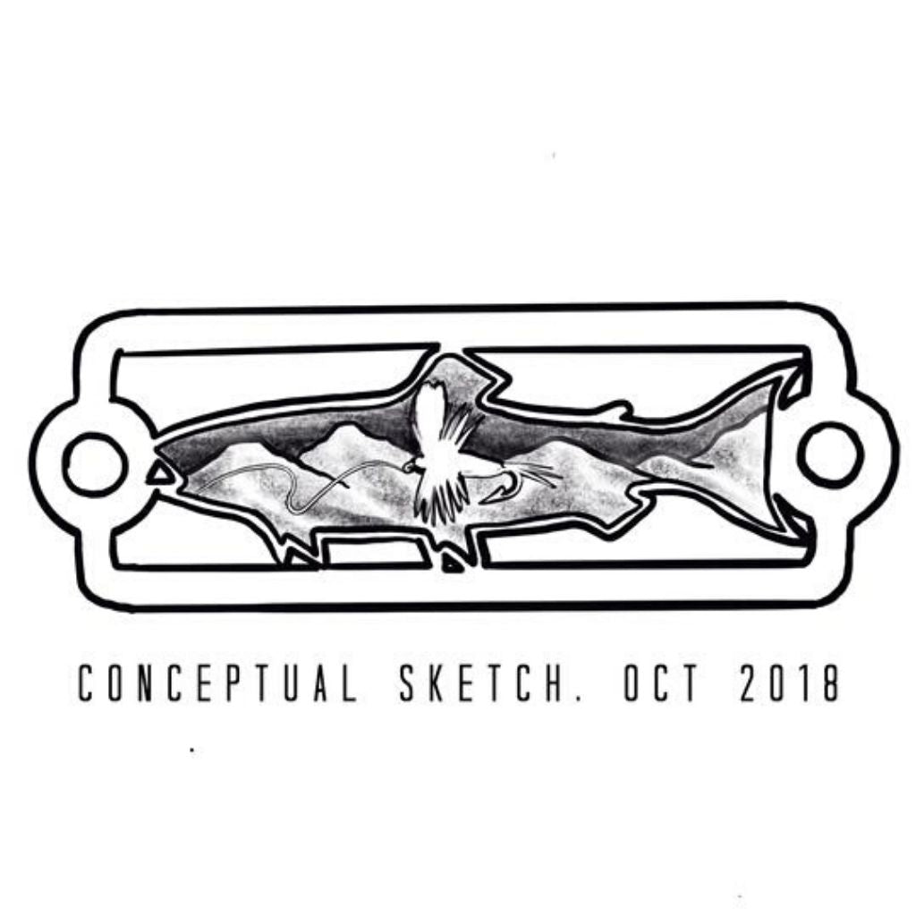 conceptual sketch of slp and oyster lost cast collaboration