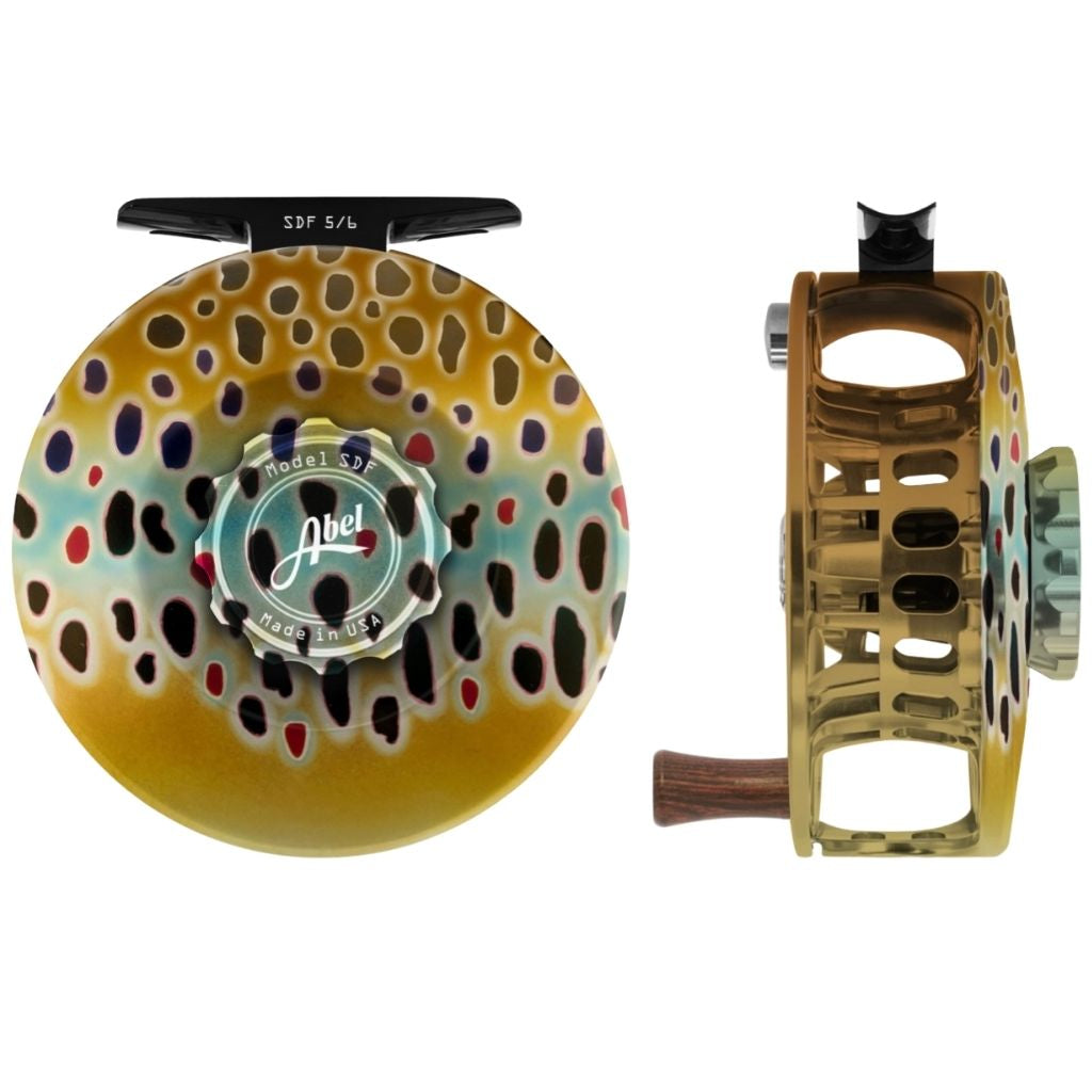 Abel SDF 5/6 Solid Native Brown Trout Fly Reel For Sale