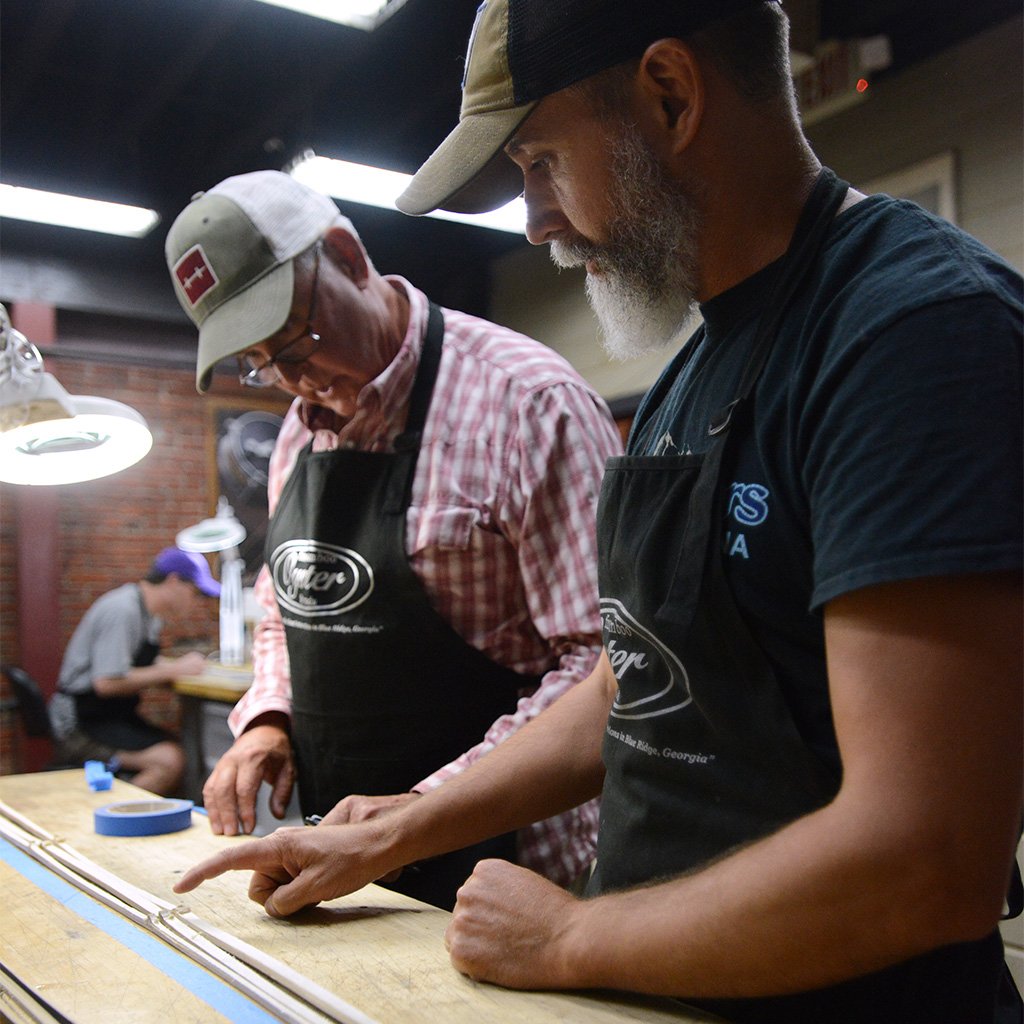 oyster bamboo fly rod making class bill oyster teacher bamboo strips