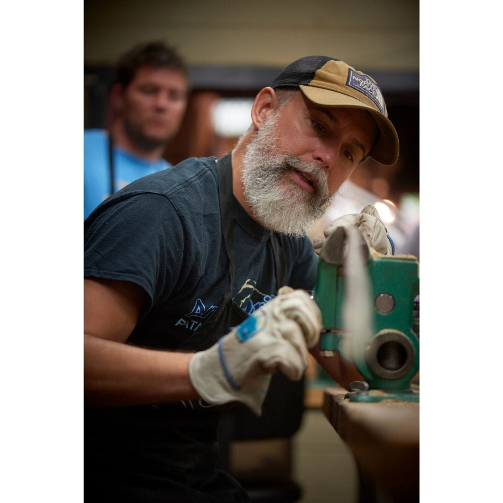 Bill oyster instructing bamboo fly rod making students