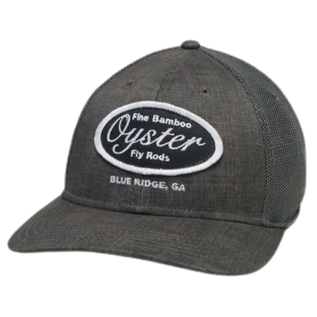 dark grey oyster bamboo fly rod legacy reclex mesh hat