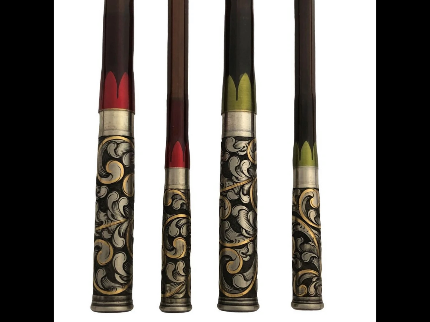 Oyster Bamboo Fly Rod Epic series hand engraved custom bamboo fly rod