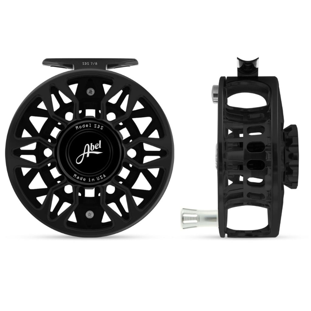 Abel SDS 7/8 Fly Reel Ported Black Abel SDS 7/8 Fly Reel Ported Black