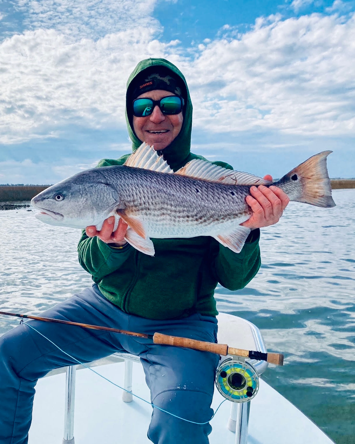 First Fist on 8’ 9wt Oyster Bamboo Fly Rod