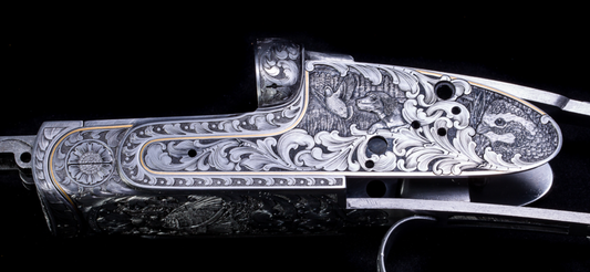 Hand engraved shotgun by Oyster