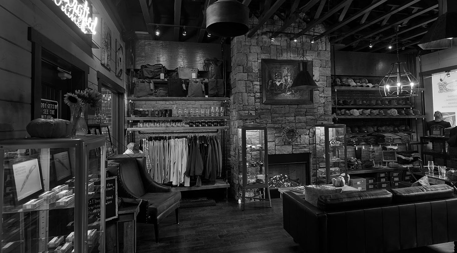 Oyster Bamboo Fly Rods Gift Shop on Main Street in downtown Blue Ridge, Georgia