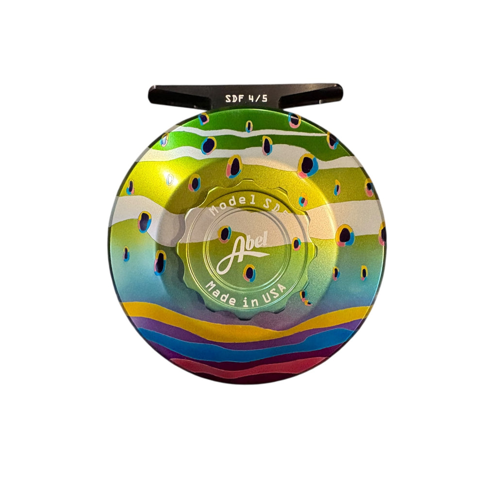 Abel SDF 4/5 Abstract Rainbow Trout with rose handle