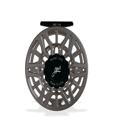 Abel SDS Fly Reel 7/8wt – Satin Slate, Satin Black Drag Knob, Ported – Sealed Drag Saltwater Reel
