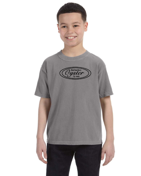 Youth Oyster Bamboo Fly Rods Grey T-Shirt