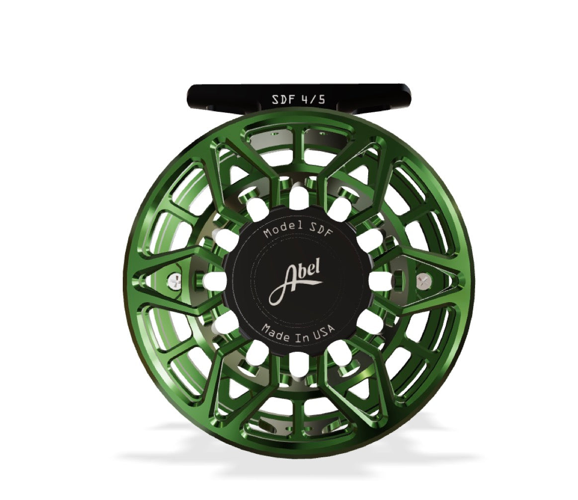Abel SDF Ported Fly Reel 6/7 wt - Deep Green