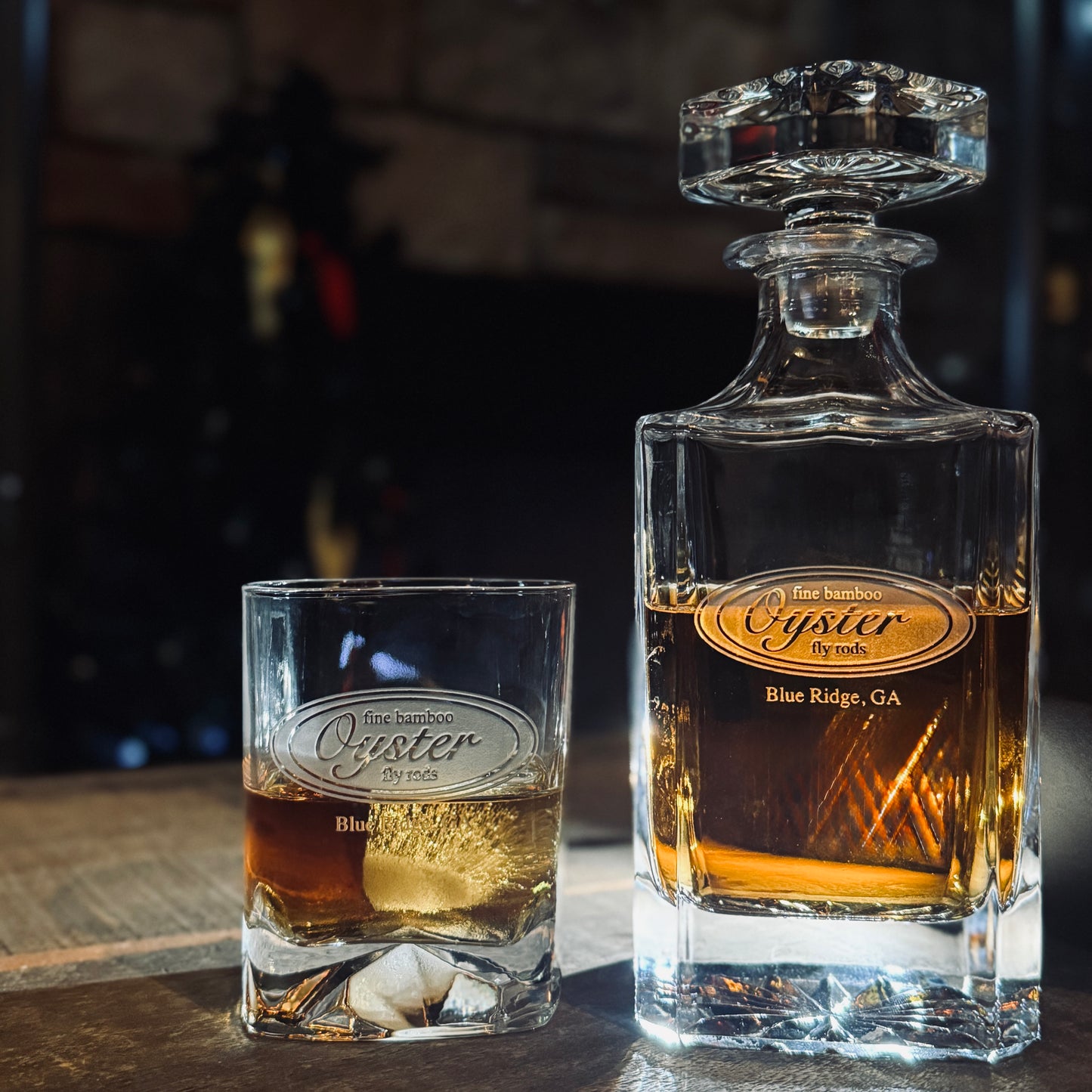 Oyster Whiskey Decanter & Glass Set