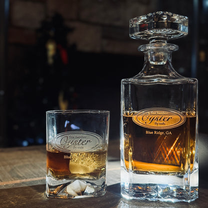 Oyster Whiskey Decanter & Glass Set