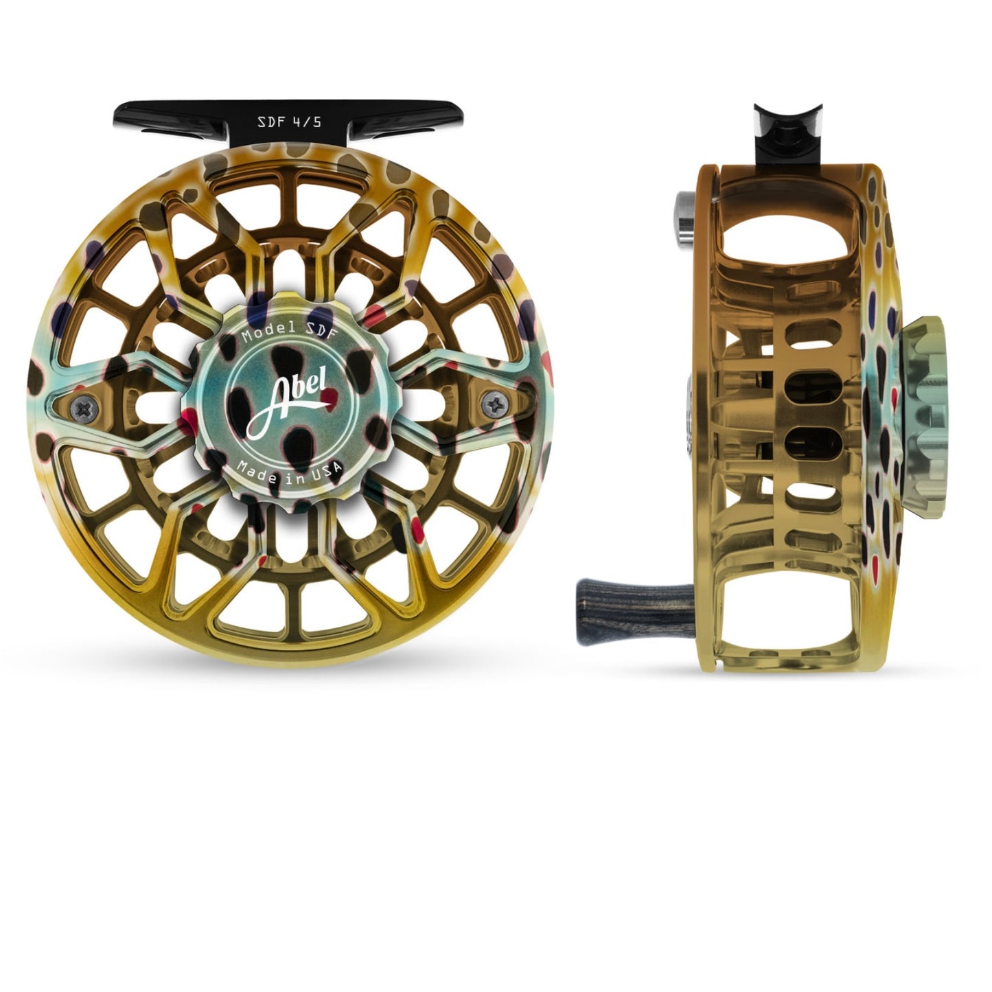 Abel SDF 4/5 Ported Native Brown Trout and Drag Knob