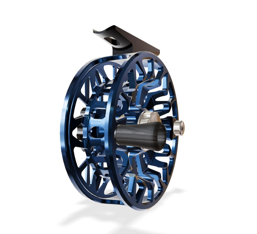 Abel SDF Ported Fly Reel 4/5 wt - Deep Blue