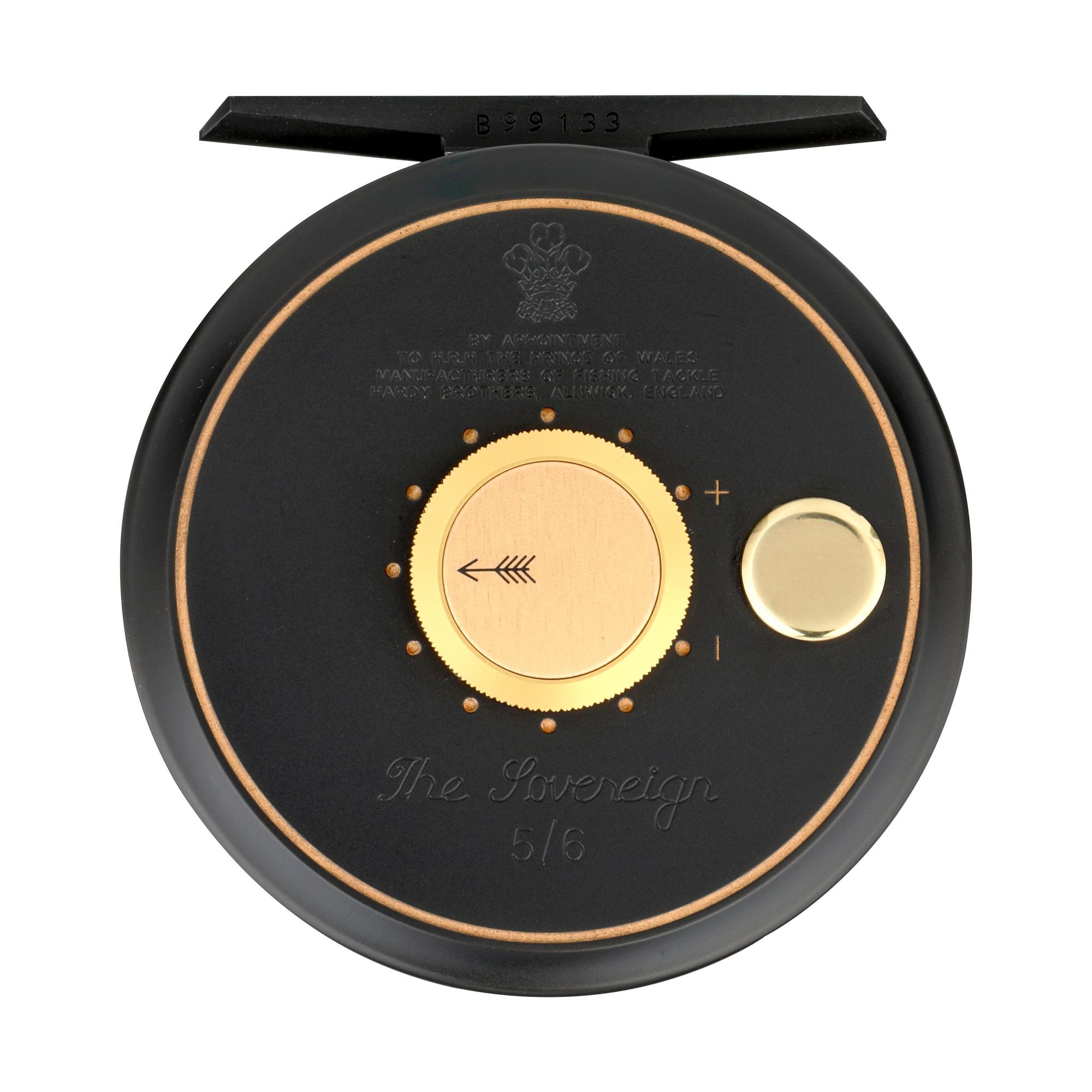 Hardy Sovereign 5/6 Black Fly Reel For Sale - Sleek & Strong