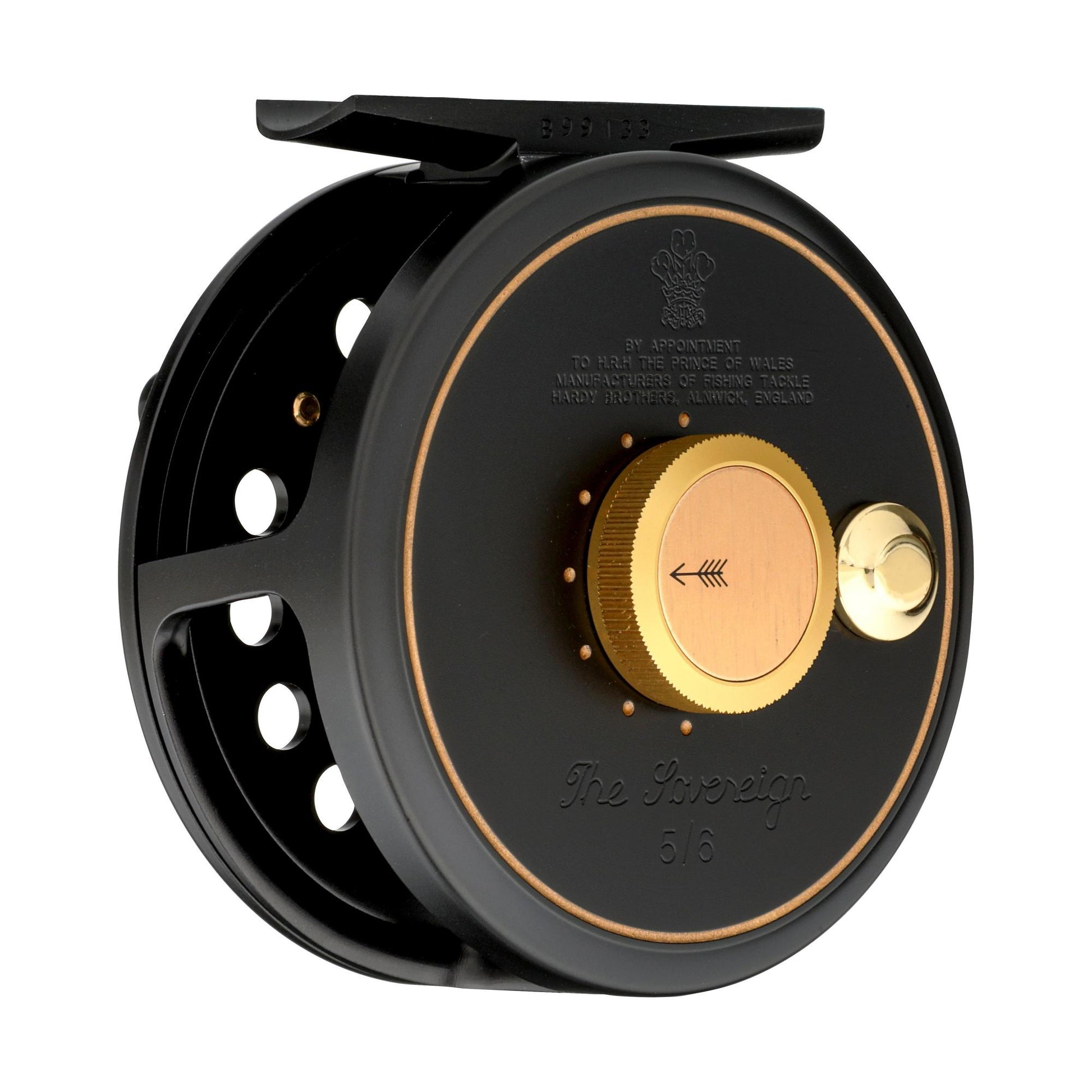 Hardy Sovereign 5/6 Black Fly Reel For Sale - Sleek & Strong