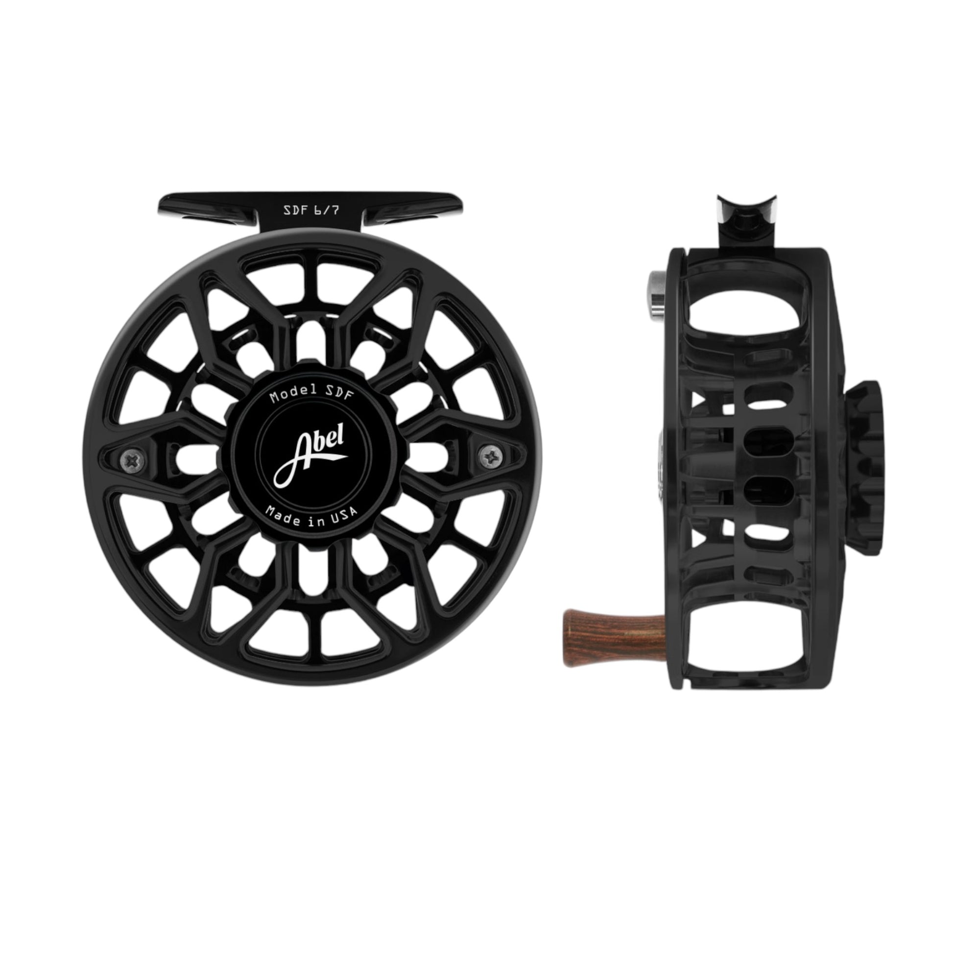 7wt fly reel backing Abel SDF Ported Fly Reel 6/7 wt