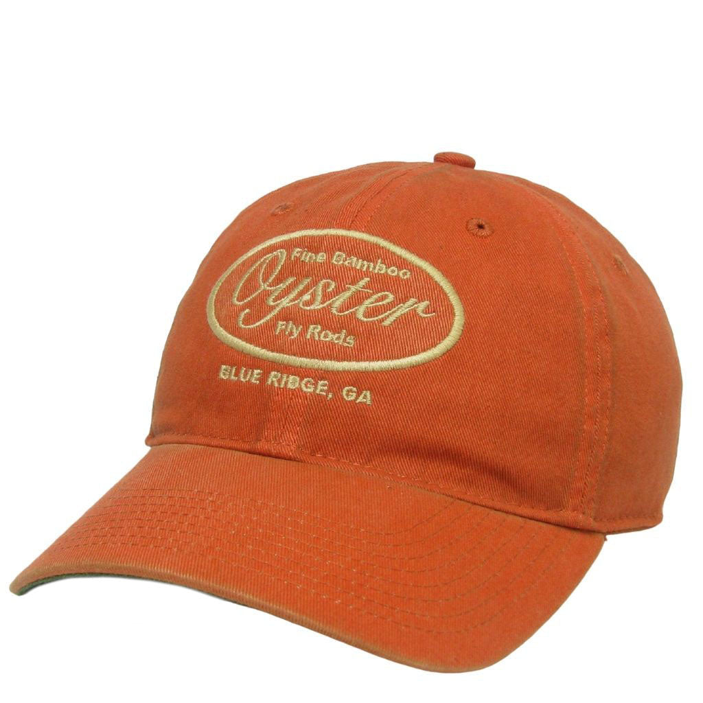 Orange Legacy 6-Panel Hat with Embroidered Oyster Logo