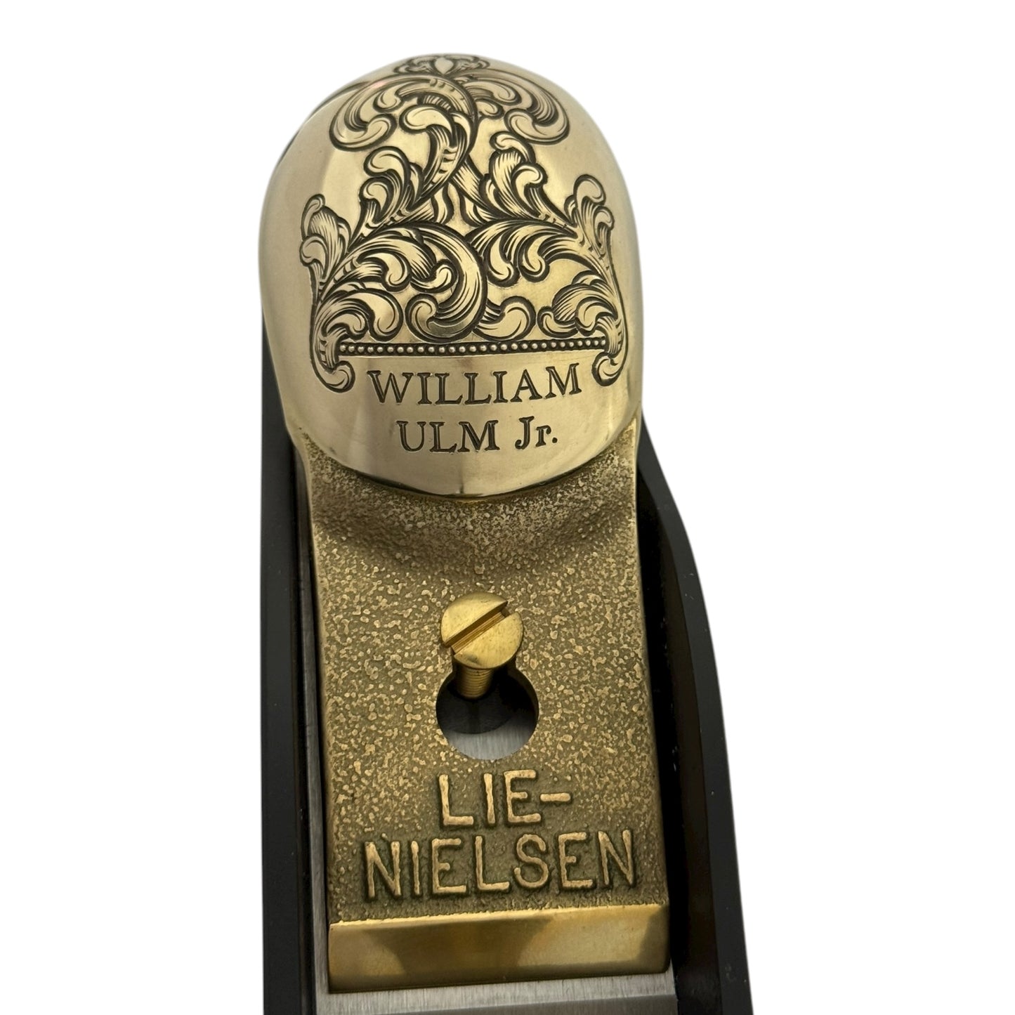 Lie-Nielsen No. 60-1/2 Low Angle Adjustable Mouth Block Plane Hand Engraved by Oyster