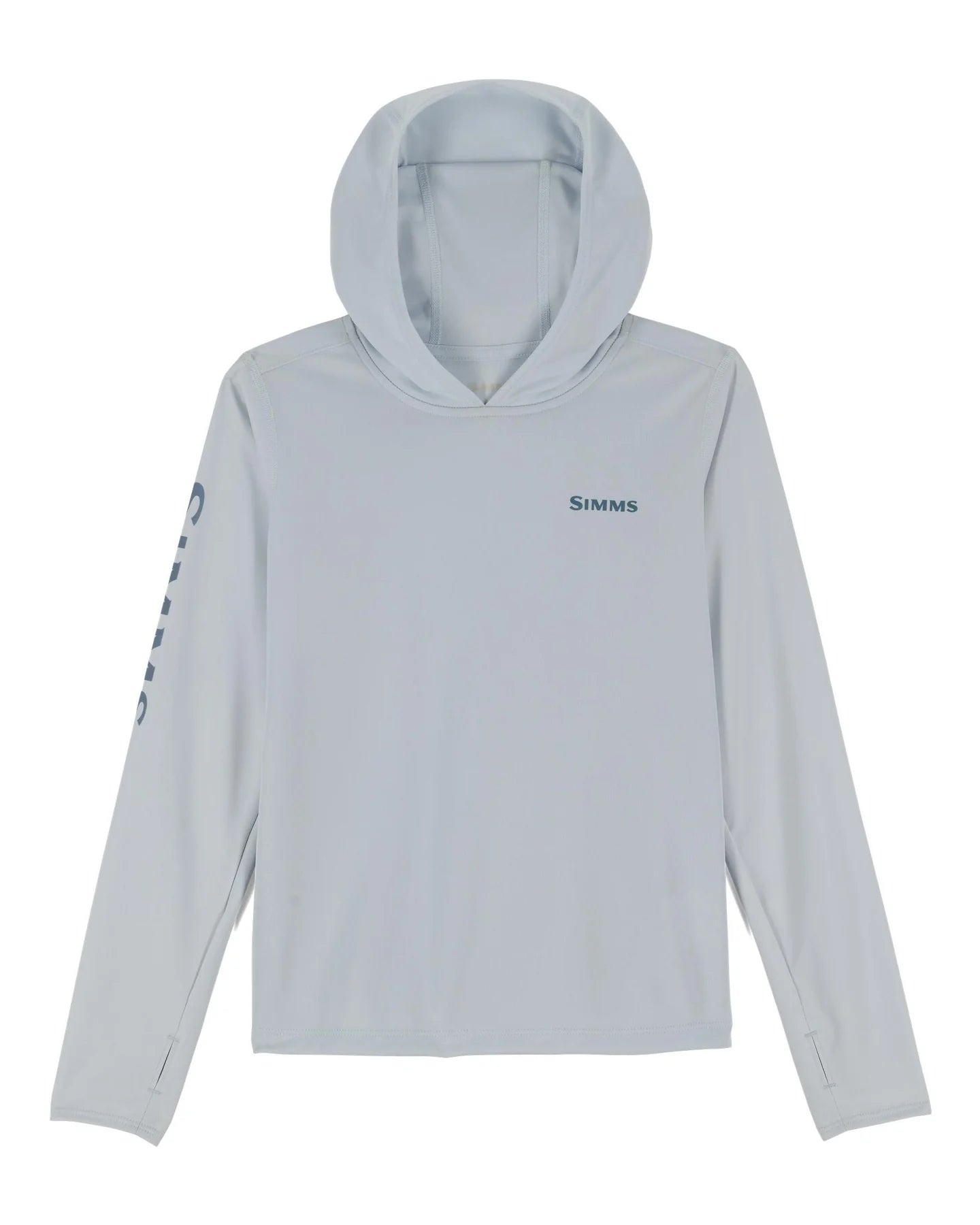 Simms Kid's Solar Tech Hoody in sterling.