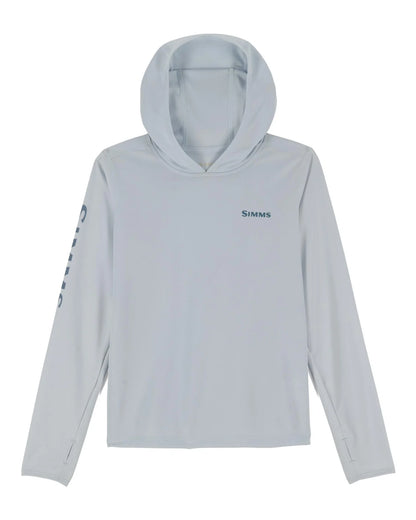 Simms Kid's Solar Tech Hoody in sterling.