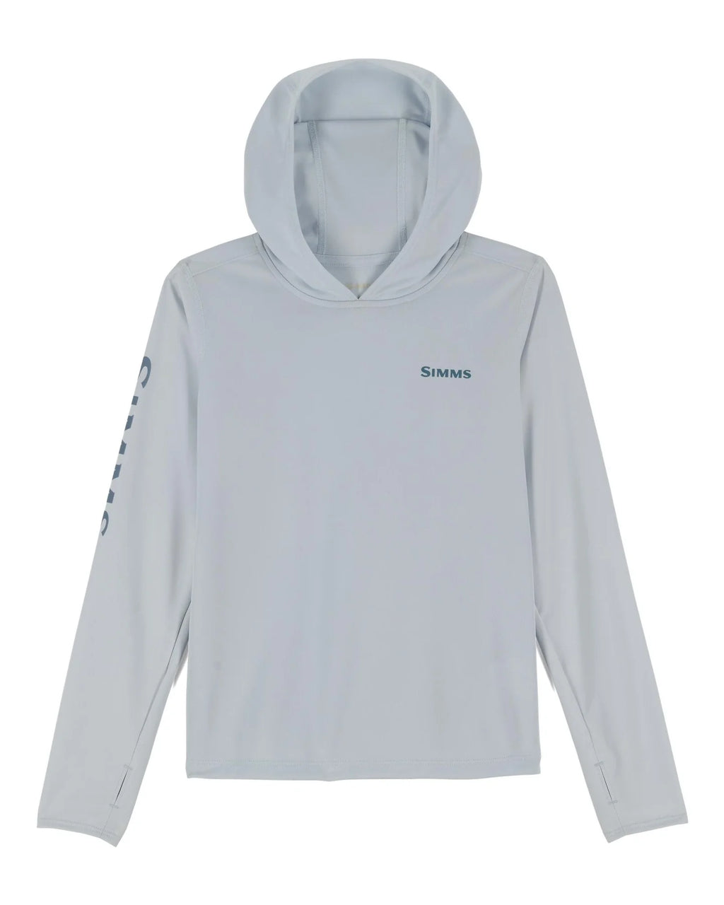 Simms Kid's Solar Tech Hoody in sterling.