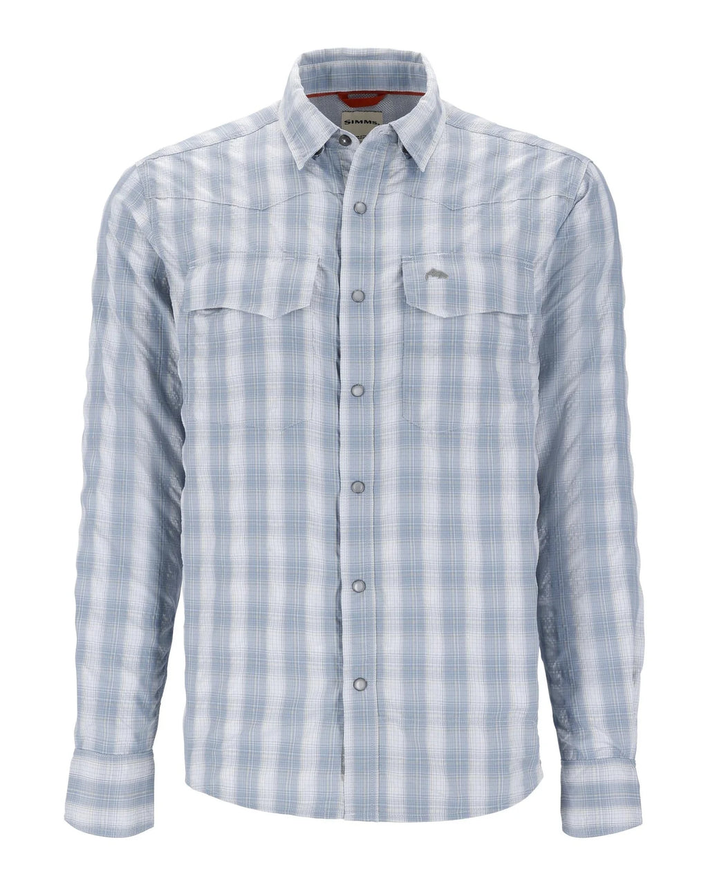 Simms Big Sky Long Sleeve: Bimini Blue Plaid