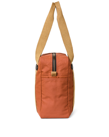 Filson Tin Cloth Zippered Tote Bag - Rust
