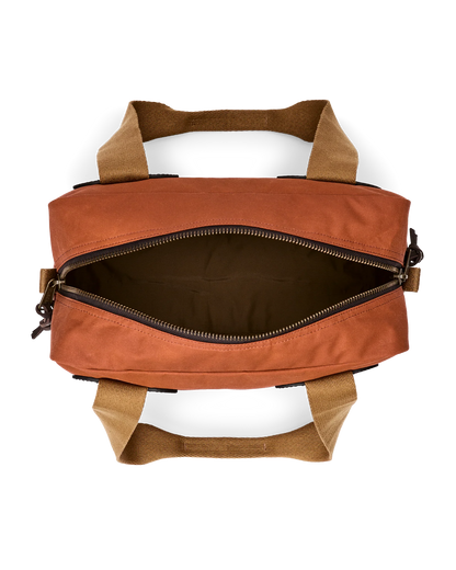 Filson Tin Cloth Zippered Tote Bag - Rust
