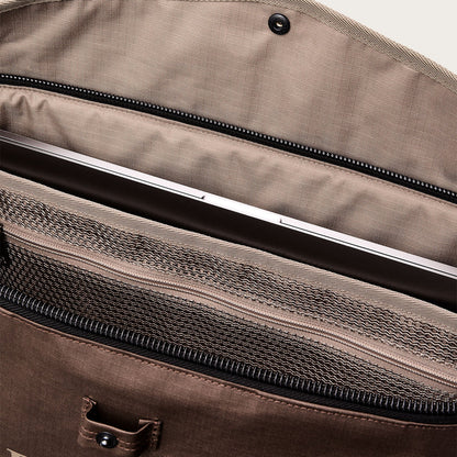 Filson All Weather Tote Bag: Muskrat/ Brown