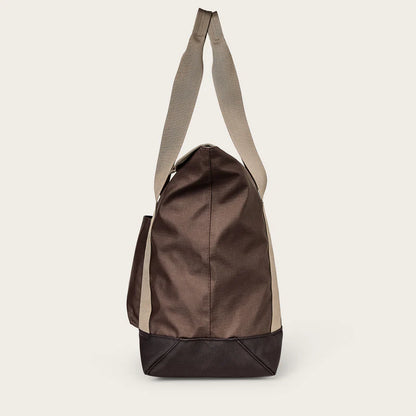 Filson All Weather Tote Bag: Muskrat/ Brown