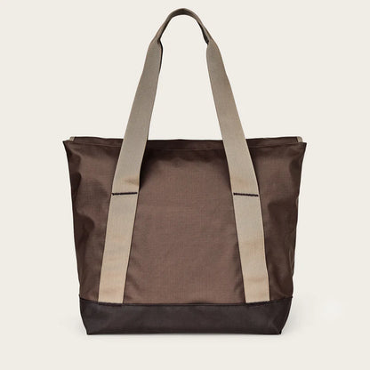 Filson All Weather Tote Bag: Muskrat/ Brown