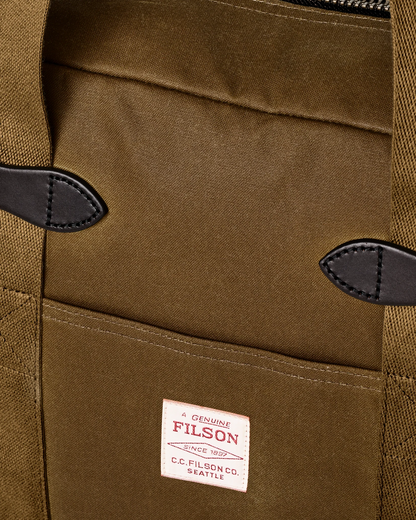 Filson Tin Cloth Tote Bag with Zipper