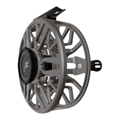 Abel SDS Ported Fly Reel 7/8 wt - Satin Slate with Satin Black Drag Knob